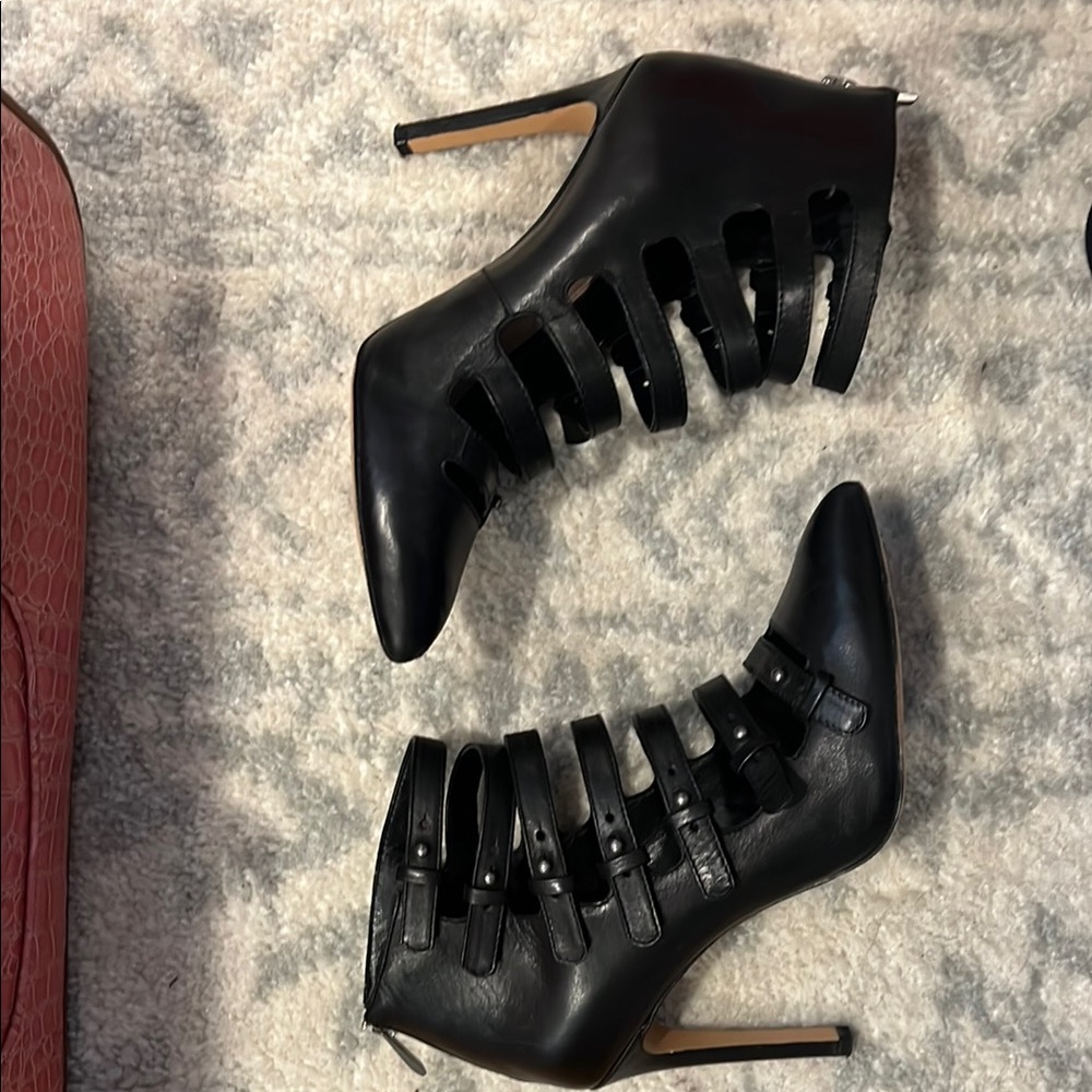 Pour la Victoire Strappy Zip Back Heels.